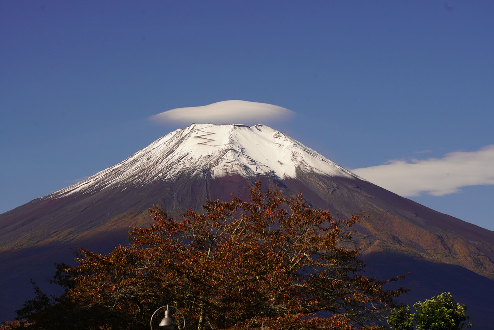 笠雲の富士