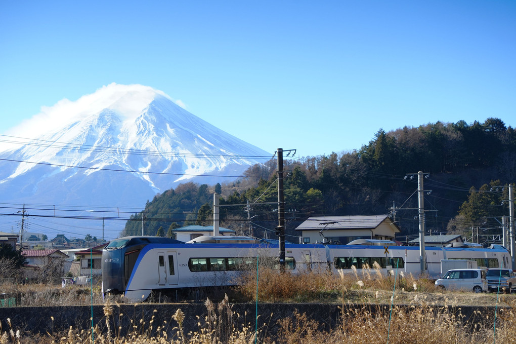 富士山と電車