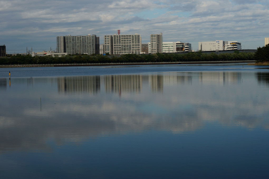 水面も穏やか 水鏡