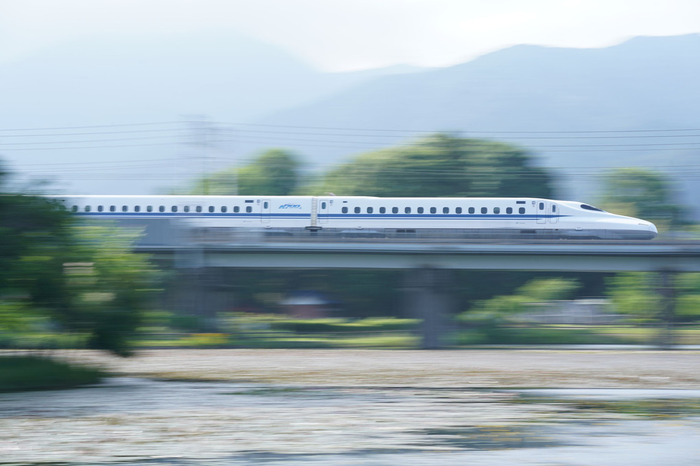 新幹線　流し撮り