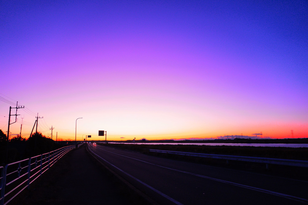 成田の夕焼け