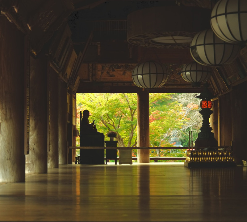 奈良　長谷寺の秋
