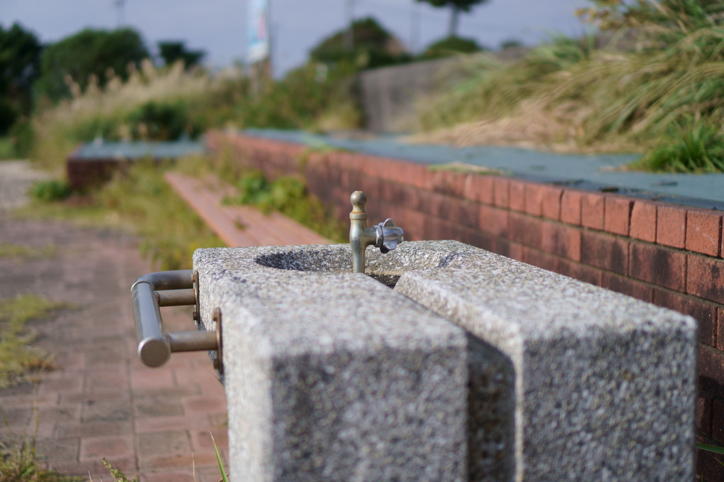 海水浴場の水飲み場