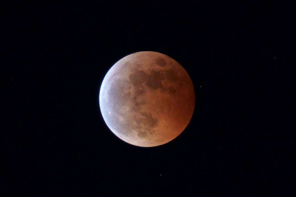 皆既月食と天王星食（2022年11月8日）