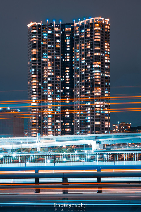 東京夜景 × レーザービーム