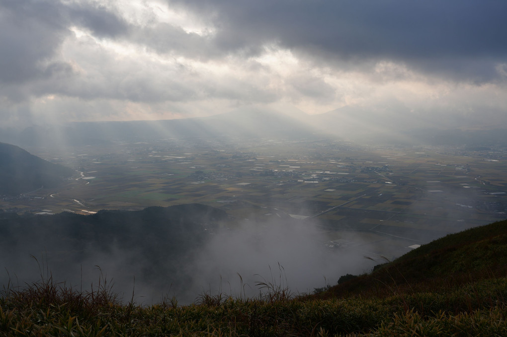 阿蘇大観峰からの撮影