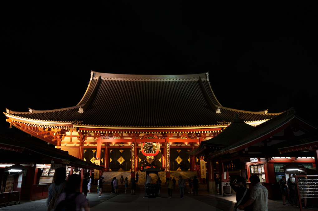 『 浅草寺』本堂、五重塔 、宝蔵門 
