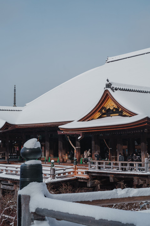 清水寺の雪化粧