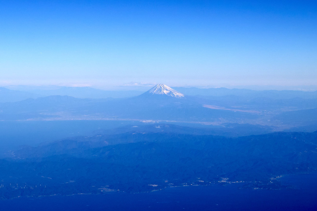 晴天と富士山