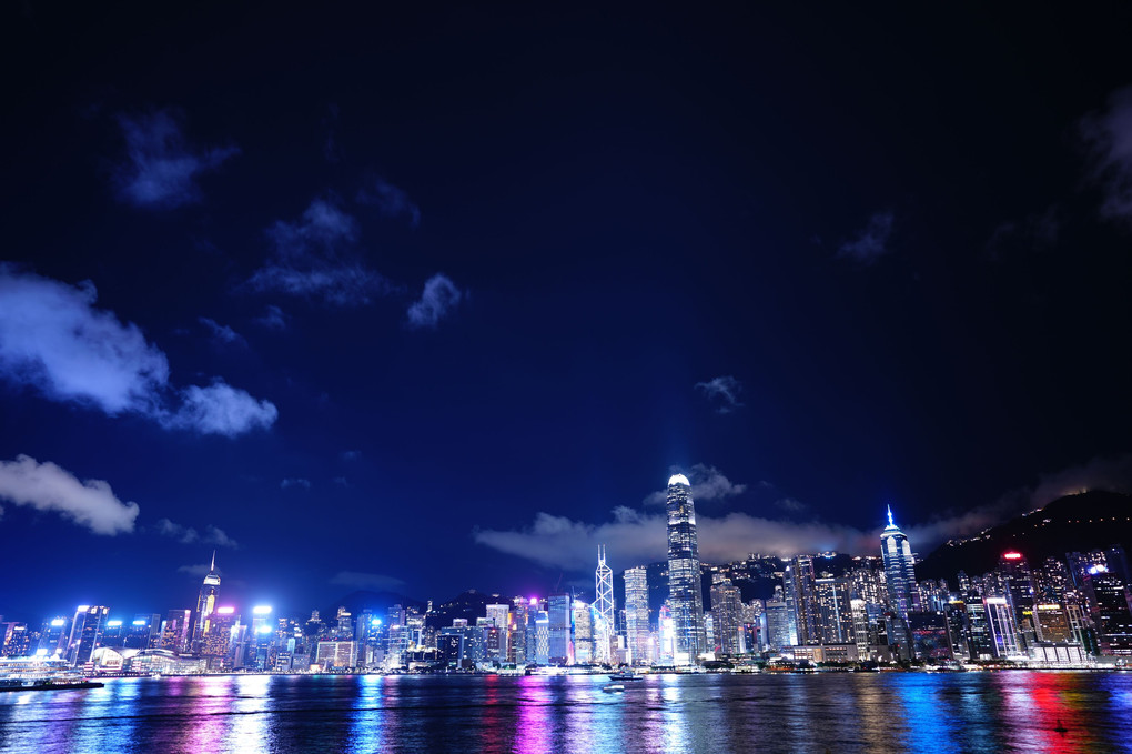 香港　湾仔　夜景1