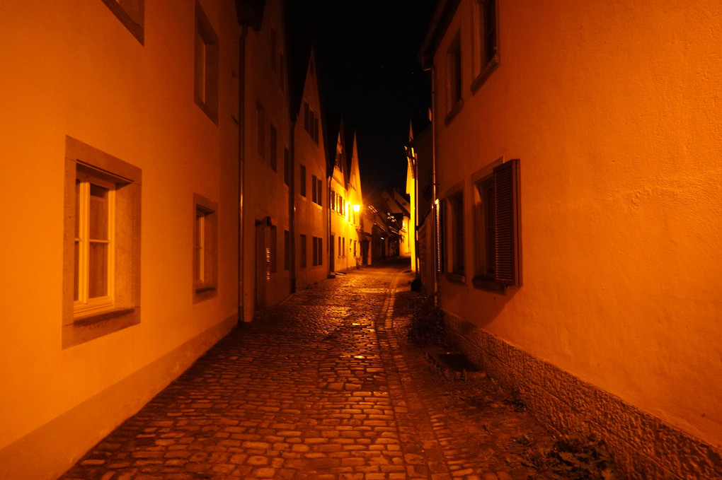 ドイツ・ローテンブルクの夜散歩