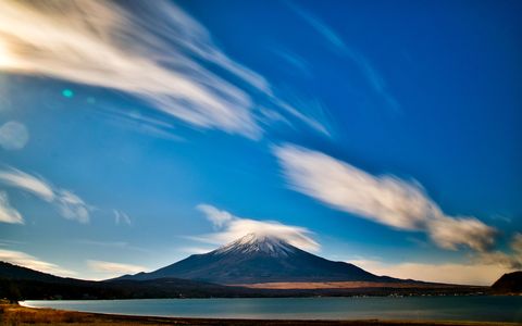 流れる雲の奇跡・富士山＠山中湖