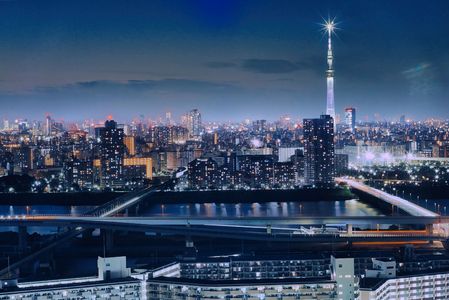 「東京スカイツリー夜景」タワーホール船堀