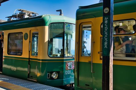 「ひと休み」鎌倉高校前駅＠江ノ島電鉄