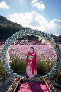 成人式前撮り(志摩市観光農園)