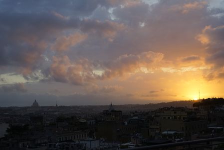 イタリア　”ローマの夕焼け”