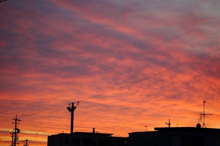 クリスマスの夕焼け