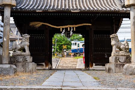 踏切のある風景