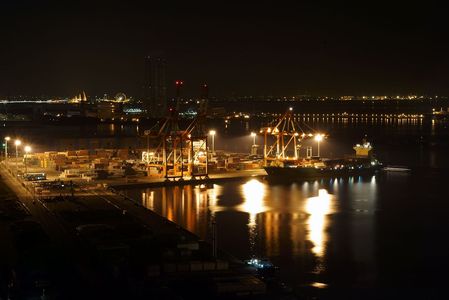 四日市港ポートビル うみてらす14からの工場夜景2