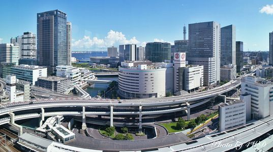 横浜駅東口方面パノラマ