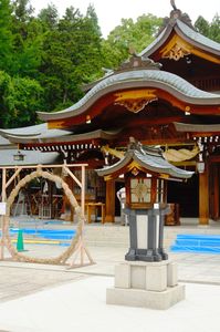 速谷神社-茅の輪くぐり
