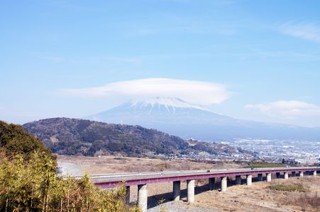 笠雲富士山