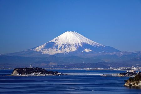 相模湾越し冬の富士山　#カレンダー2025#