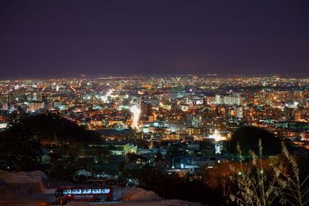 大倉山ジャンプ台からの夜景