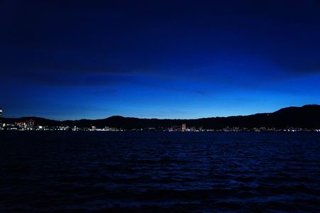 幻想的な琵琶湖の夕暮れ☆
