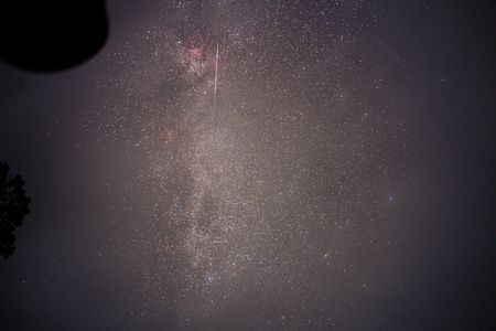 雲間のペルセウス流星