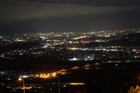 姨捨山の夜景