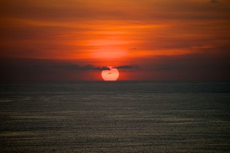 パトンビーチの夕日