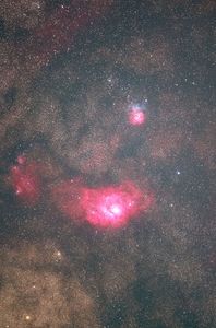 ☆5月のソラさんぽ４～干潟星雲と三裂星雲