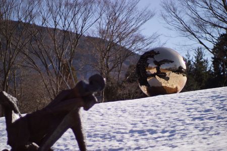 雪の「彫刻の森美術館」
