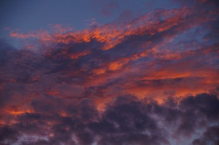 初秋の夕焼け