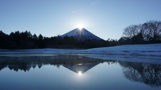 ダブルダイヤモンド富士