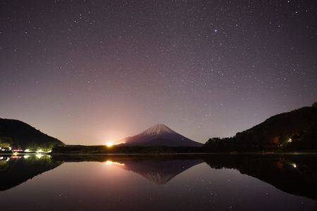2017年初夜の富士