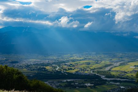 安曇野の平野