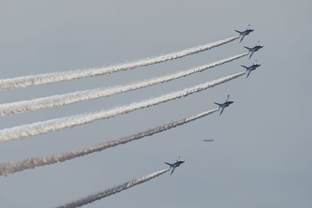 ブルーインパルス　わたSHIGA輝く国スポ総合閉会式　in 　滋賀県