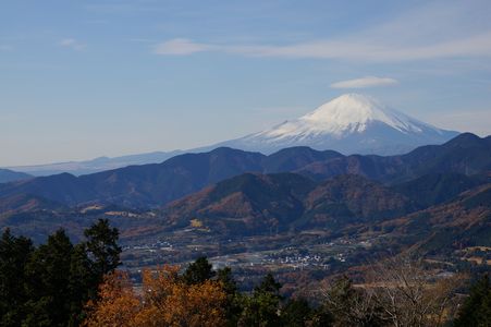 菜の花台から見た富士山