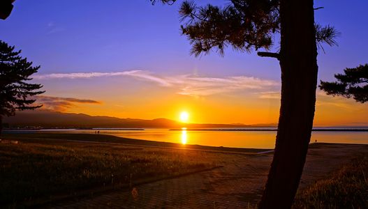 陸奥湾の夕景・初夏から秋へ14