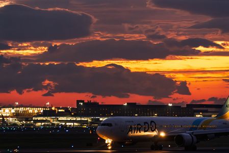 よく焼けた夏の夕暮れ