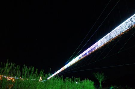 吊橋にかかる天野川5