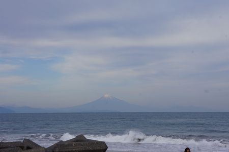 御前崎からの富士
