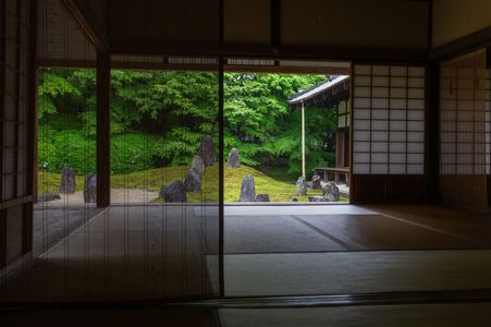 新緑の京都　東福寺 光明院