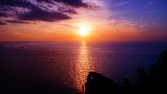 一日の終わり・マヨルカ島(スペイン)の夕日