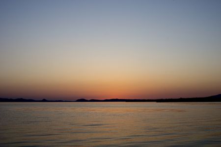 志田浜の夕景