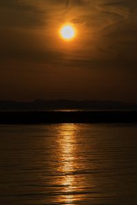 直島からの夕日