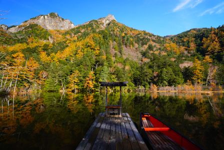 上高地　明神池