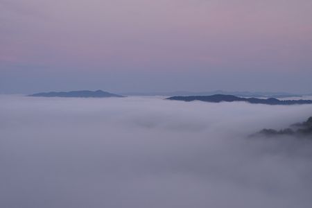 霧中の備中松山城